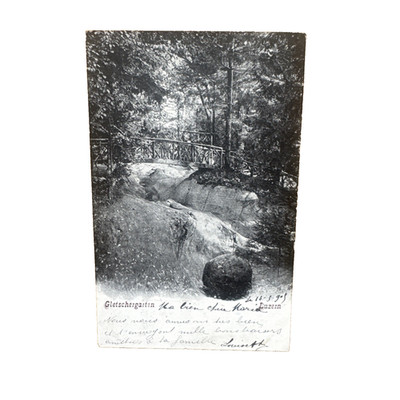 Postkarte AK Luzern Schweiz Gletschergarten Gelaufen 1905 Ansichtskarte
