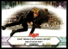 2021 TOPPS WWE EDGE BRAWLS WITH RANDY ORTON AND ATTACKS MVP #36 4102