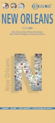 Borch Map New Orleans | Deutsch | (Land-)Karte | Mehrfarbendruck. Gefalzt | 2 S.