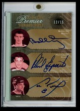 2009-10 O-Pee-Chee Premier Signings Triple Orr/Esposito/Neely Auto 12/15