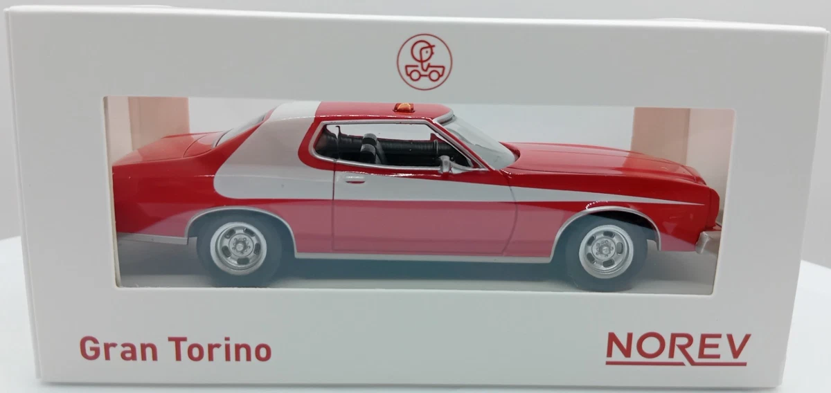 [NEW] Norev Starsky and Hutch Red White Ford Gran Torino 1975 Scale 1:43 Diecast