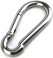 Large Carabiner Clip,5-1/2 Inch Heavy Duty Stainless Steel Spring Snap Hook for