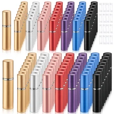140 Pcs 5ml 10ml Refillable Perfume Atomizer Mini Refillable Travel Spray Bot...
