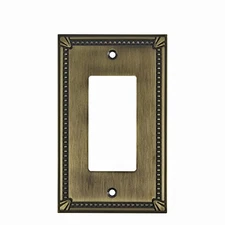 Richelieu Hardware BP861AE Traditional Style 1 Switch Plate 4.91" Antique