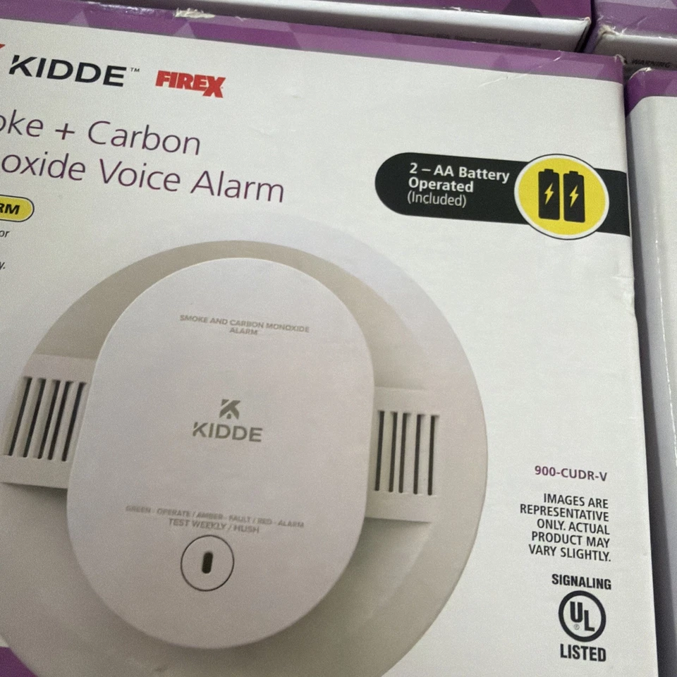 4- DETECTOR DE HUMO Y MONÓXIDO DE CARBONO KIDDE 900-CUDR-V FIREX CON ALARMA DE VOZ Foto 4 de 4