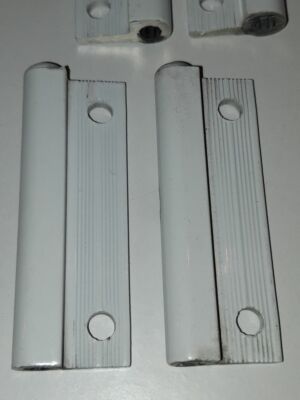 4x Weiße Türscharniere Mit Schrauben - Für Möbel & Wohnmobile