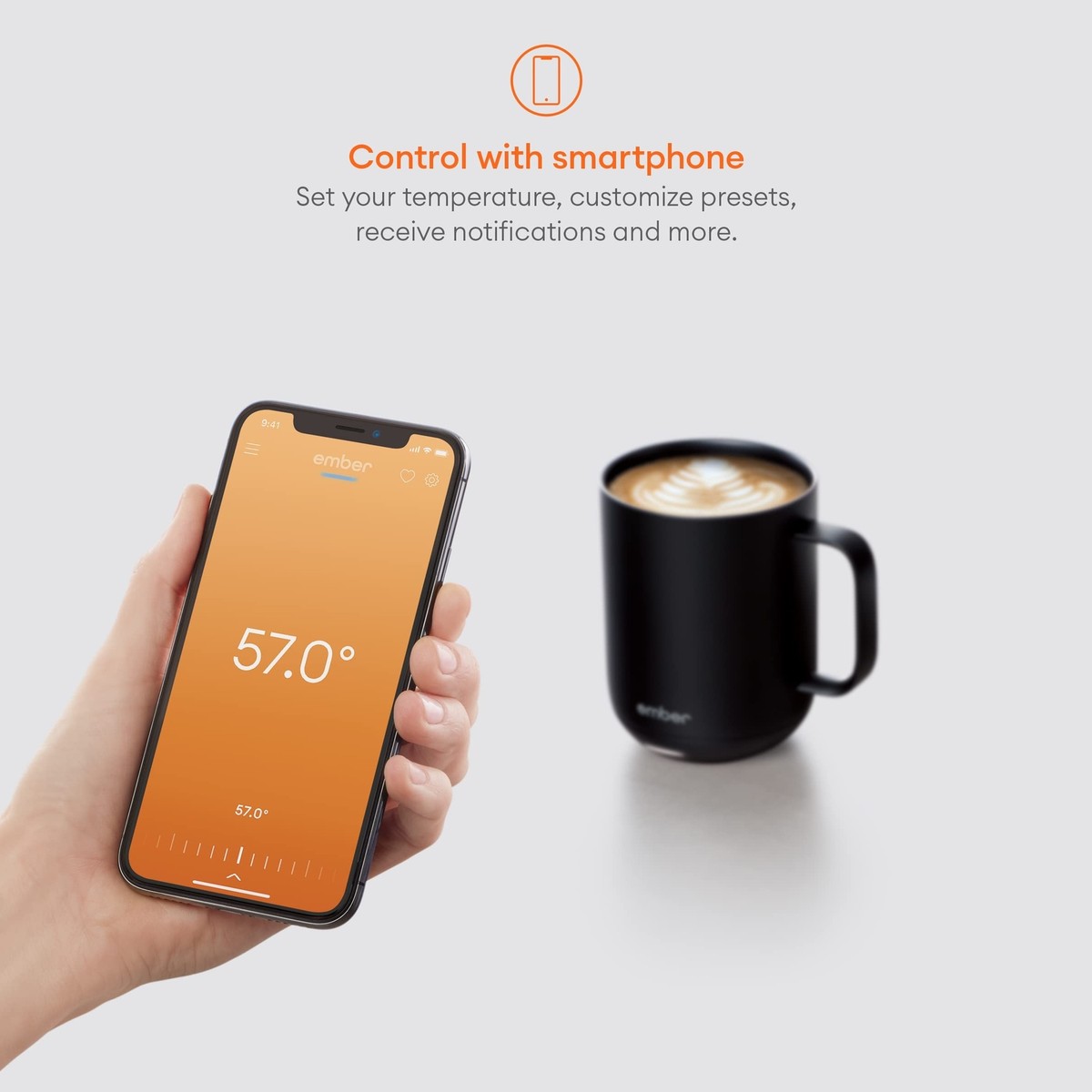 Ember Temperature Control Smart Mug 2, 14 Oz, App-Controlled