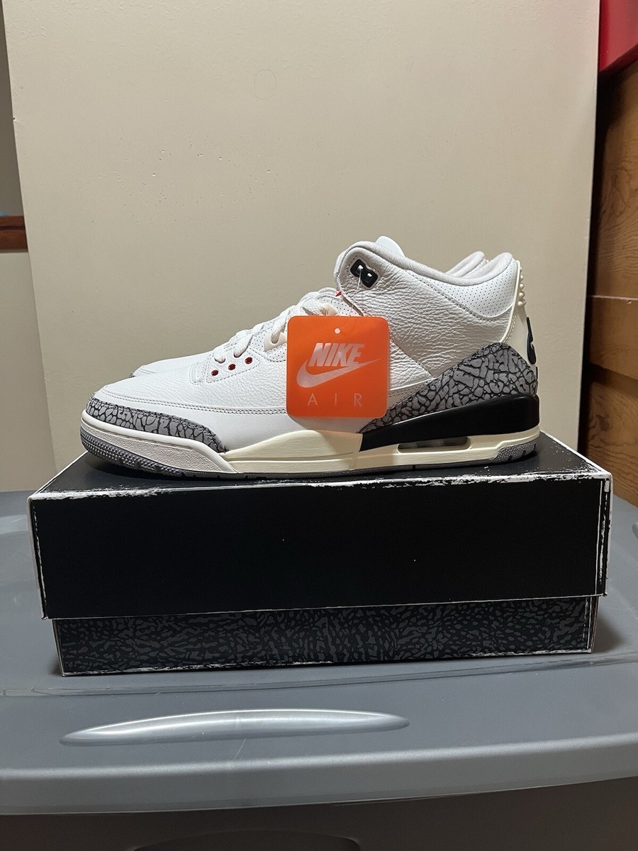 Size 15 - Jordan 3 Retro Mid White Cement Reimagined for sale