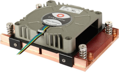 A18 1U Active PWM Blower with Copper Fins Active Heatsink for AMD Socket AM4