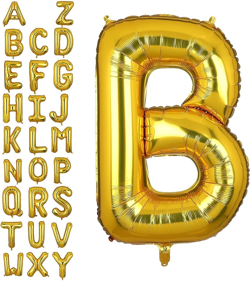 14-gold-mylar-foil-alphabet-letter-and-number-balloons-ebay