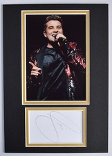 Joe McElderry Signed Autograph A4 photo display Music X Factor Joseph COA AFTAL