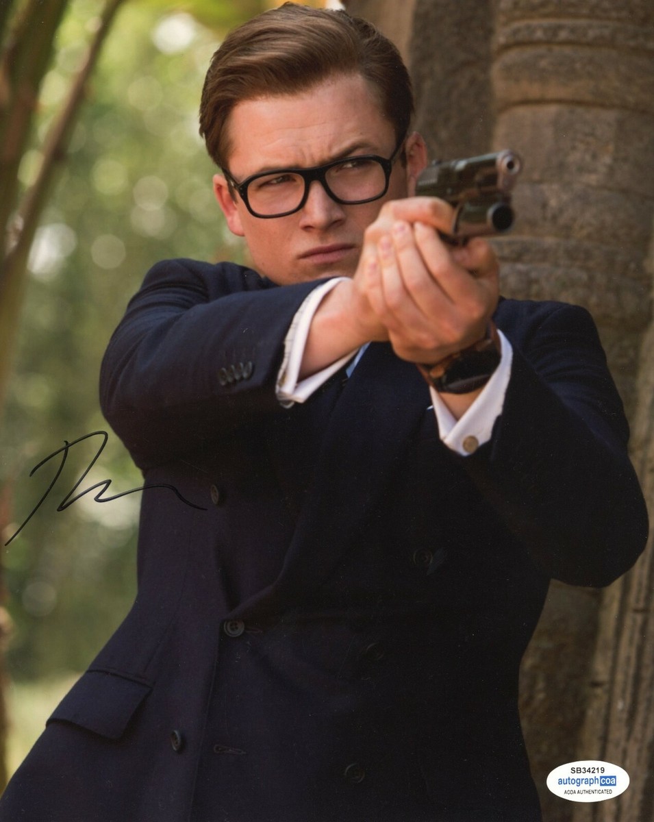 Taron Egerton Kingsman Autographed Signed 8x10 Photo ACOA