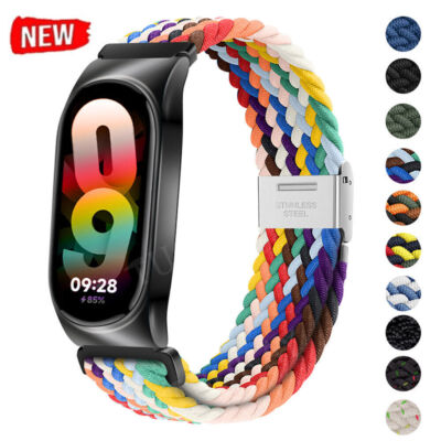 Für Xiaomi mi Band 5/6/7/8/9 NFC Uhrenarmband Smart Armband Nylon Sport Armband