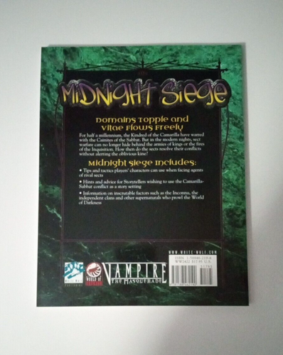 Vampire The Masquerade. Midnight Siege. White Wolf WW2422 - Picture 2 of 3