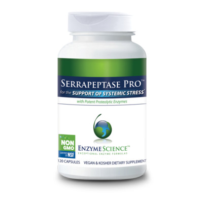 Serrapeptase Pro 120 Capsules Enzyme Science 