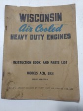  Wisconsin Air Cooled Engine Manual ACN BKN 