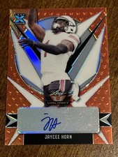 JAYCEE HORN 2021 Leaf Valiant AUTOGRAPH #32/50 Carolina Panthers S.C. GAMECOCKS