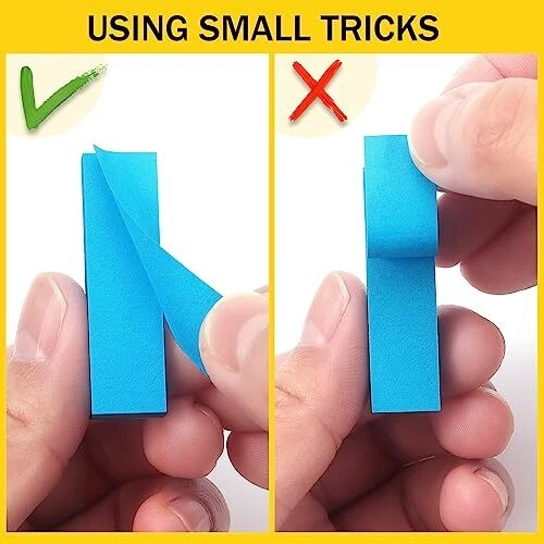 30 Pads 0.5x1.8 Sticky Notes Flags Tabs Page Markers 10 0.5x1.8 10 Colors - Image 3 of 4