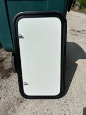 RV/Trailer Cargo Door / Access Door. White 15"X28"x2", No Locks or Keys, #17B