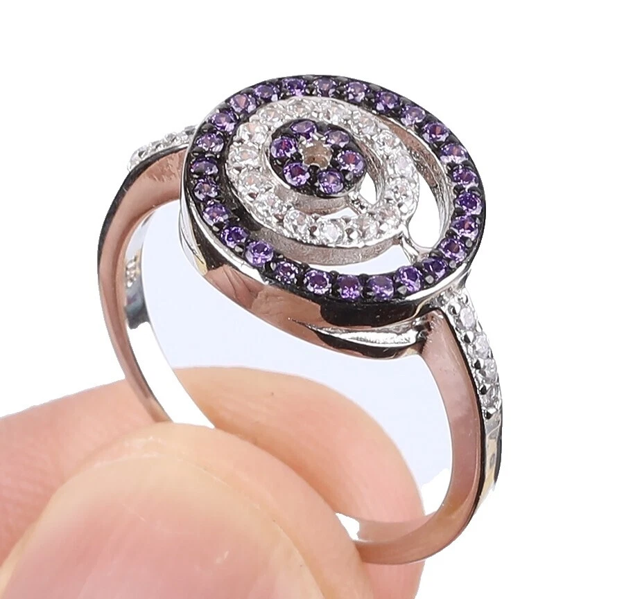 Beauty Amethyst Fashion Rings