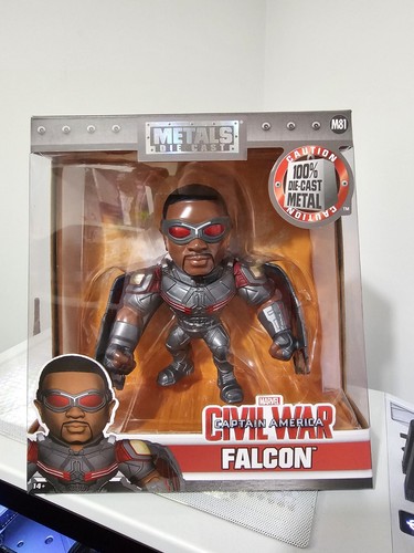 Collectible Jada Metals Diecast Captain America Civil War - Falcon 6 Inch Figure - Picture 2 of 6