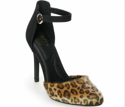 APT Women's Confection D'Orsay Leopard High Heel Shoes Size