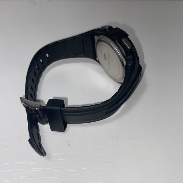 gold black leather watch