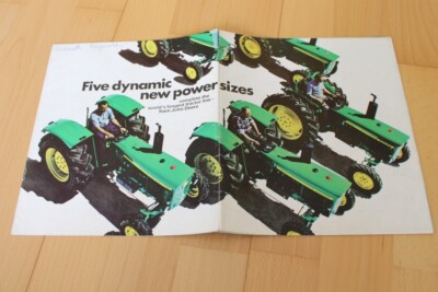 PROSPEKT brochure John Deere Tractor Traktor 820 920 1020 1120 2020 3020 ''01-25''