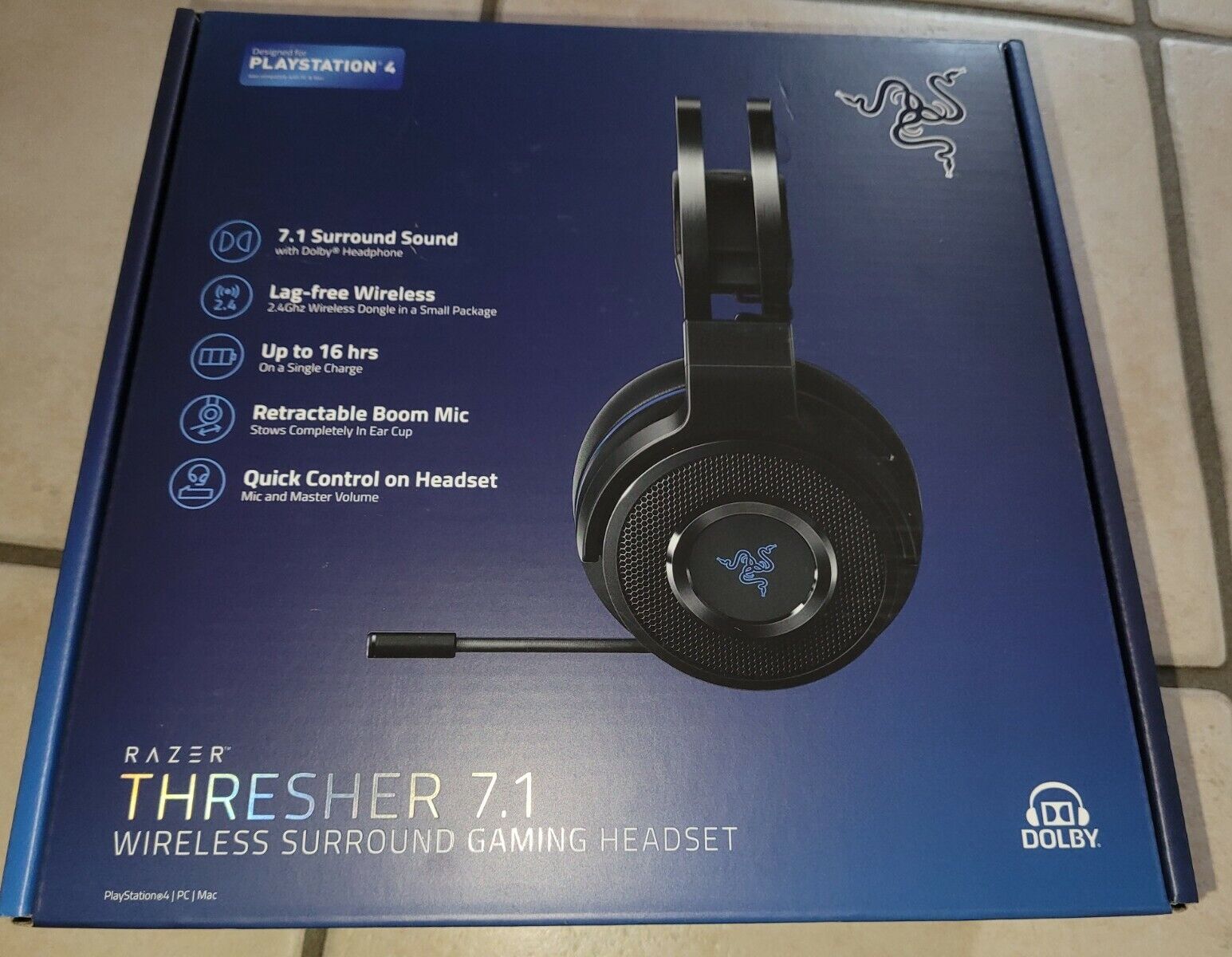 Razer Thresher 7.1 Headsets PS4/Pc/MAC - New Open But Unused | eBay