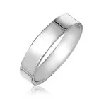 Handmade SOLID 925 Sterling Silver Flat Wedding Band Thumb Midi Ring 4mm G - Z+4