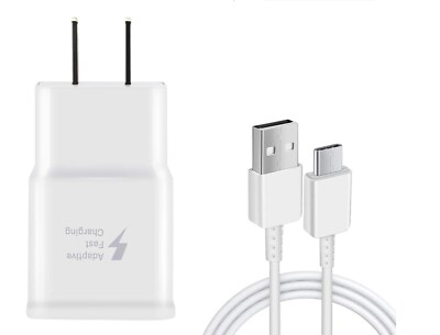 Type C USB-C Data Cable + Fast Wall Adapter For LG V20/V30/V40/V50/V60 ThinQ