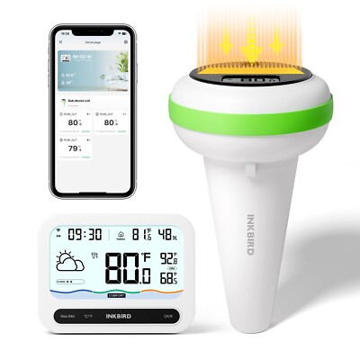 INKBIRD Wireless Pool Thermometer Spa Swimming Pools Temperature Meters Testing 