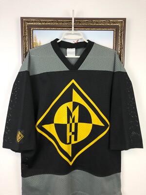 Vintage 1995 Machine Head Concert Hockey Jersey Blue Grape Shirt