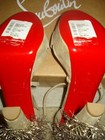 100% AUTH NEW WOMEN LOUBOUTIN FRINGE BLAKE 140 CHAIN PLATFORM HEELS/PUMPS US 8.5 — photo 9