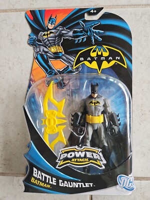 NEW 2011 POWER ATTACK BATTLE GAUNTLET BATMAN BLACK ACTION FIGURE DC MATTEL! s36