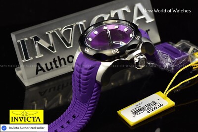 Invicta 45494 Men's 54mm Venom Sea Dragon Black Bezel Purple Dial
