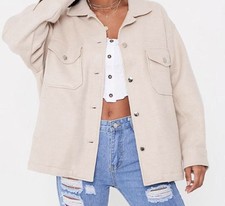 I Saw It First Sand Jersey Shacket