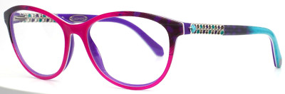 COCO SONG Sparkling Tears CV209 2 Pink Purple Womens Eyeglasses 53-16-135 B:41 B