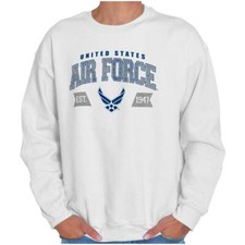United States Air Force USAF Military Logo Womens or Mens Crewneck Sweatshirt
