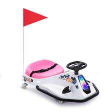 24V Battery Kids Ride On Drifting Car 360  Rotating Boy Girl Gift Pink Red