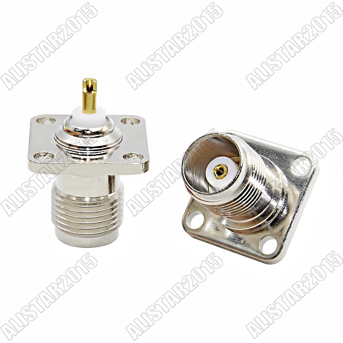 20x TNC Female Jack 4 hole Flange Panel Chassis Mount Coaxial