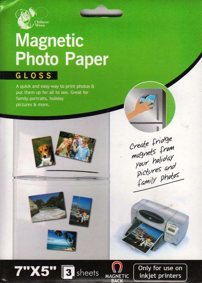 Photo Paper 7"x 5" Gloss 3 Sheets For all Inkjet Printers