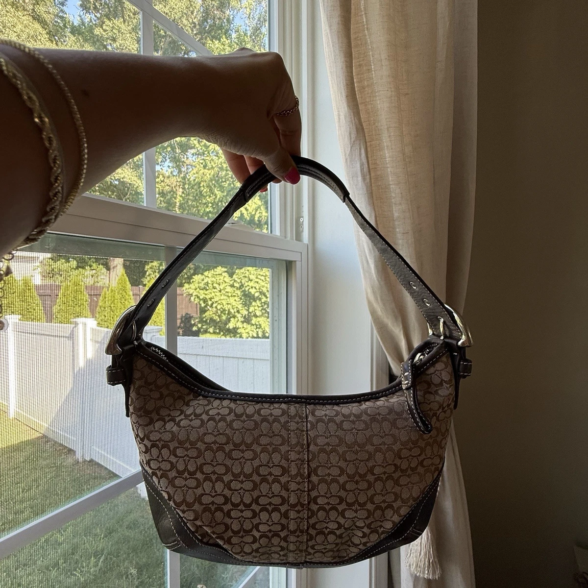Coach Brown Signature Hobo Bag for sale | eBay
