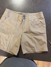 Boys Eddie Bauer Shorts Size 8 Khaki Beige Flat Front