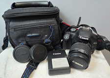 Canon EOS Rebel T1i DSLR Camera 15.1MP Digital Camera Battery Strap Bag Tested