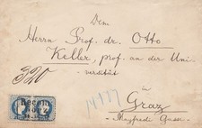 &Ouml;sterreich: Brief nach Graz, MiNr. 38II, 2x