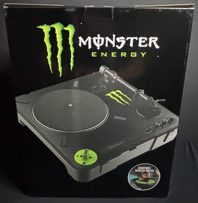 RARE LIMITED EDITION Monster Energy Numark PT01 Scratch NEW IN BOX & manual