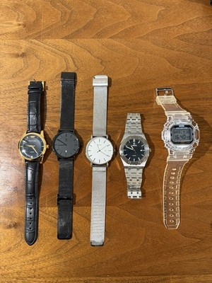 Lot Of 5 Watches - Used But In Good Shape - Burei, Skmei, Chenxi, Brigada