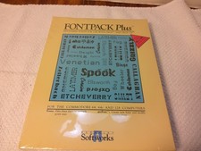 Commodore 64, 64C 128 FONTPACK Plus For Geos Geos 128, Sealed Dated 1988