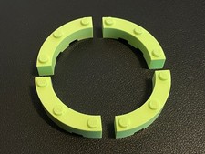 LEGO 48092 Viertelkreis Brunnenstein Bogenstein Runde Ecke 4 Stück gelbgrün